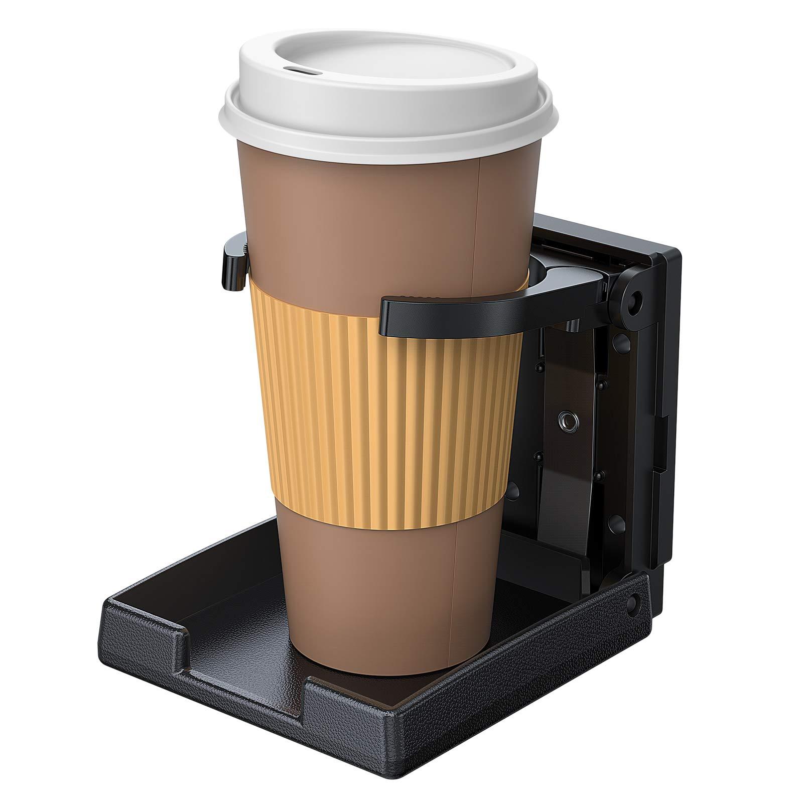 2PCS Universal Điều chỉnh gấp cốc Black Cup Chủ xe ô tô Thanh xe Windows Barboards trong giá đỡ nhựa Đường kính giữ di động 5-7,5 cm cho xe tải xe hơi