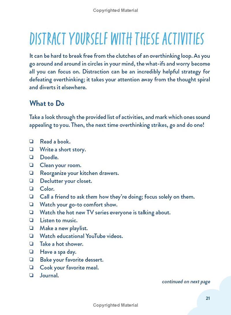 Sách ngoại văn: Stop Overthinking - A Workbook To Calm Your Busy Mind