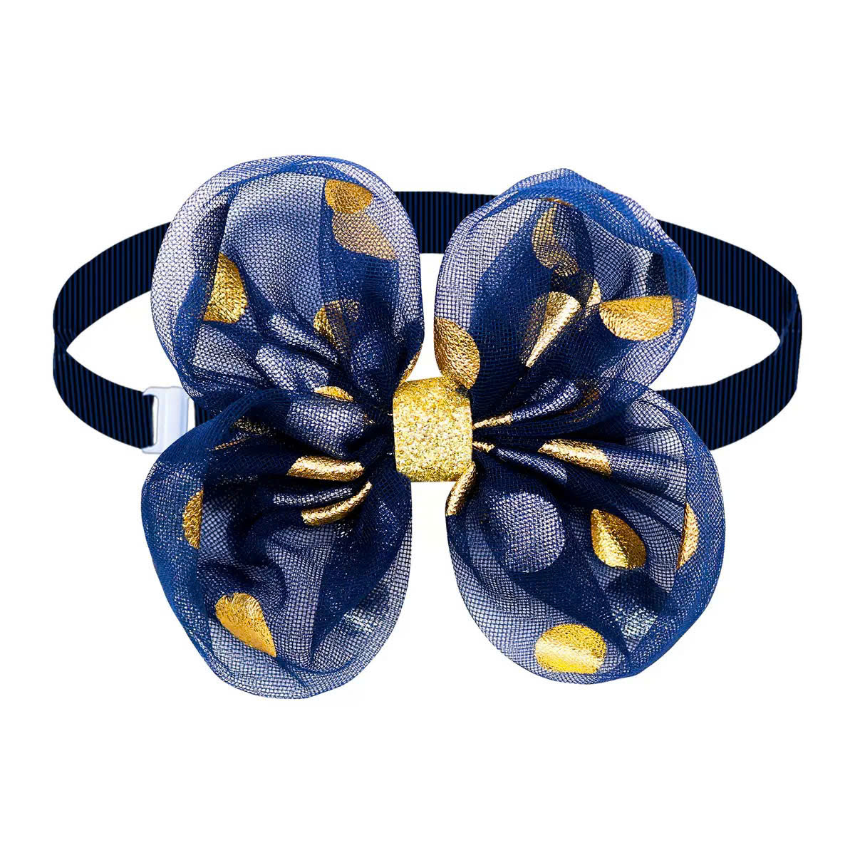 VÒNG CỔ THẮT NƠ DỄ THƯƠNG SANG TRỌNG NƠ REN ĐÍNH SEQUIN SIZE 22-40CM CHO THÚ CƯNG CHÓ MÈO