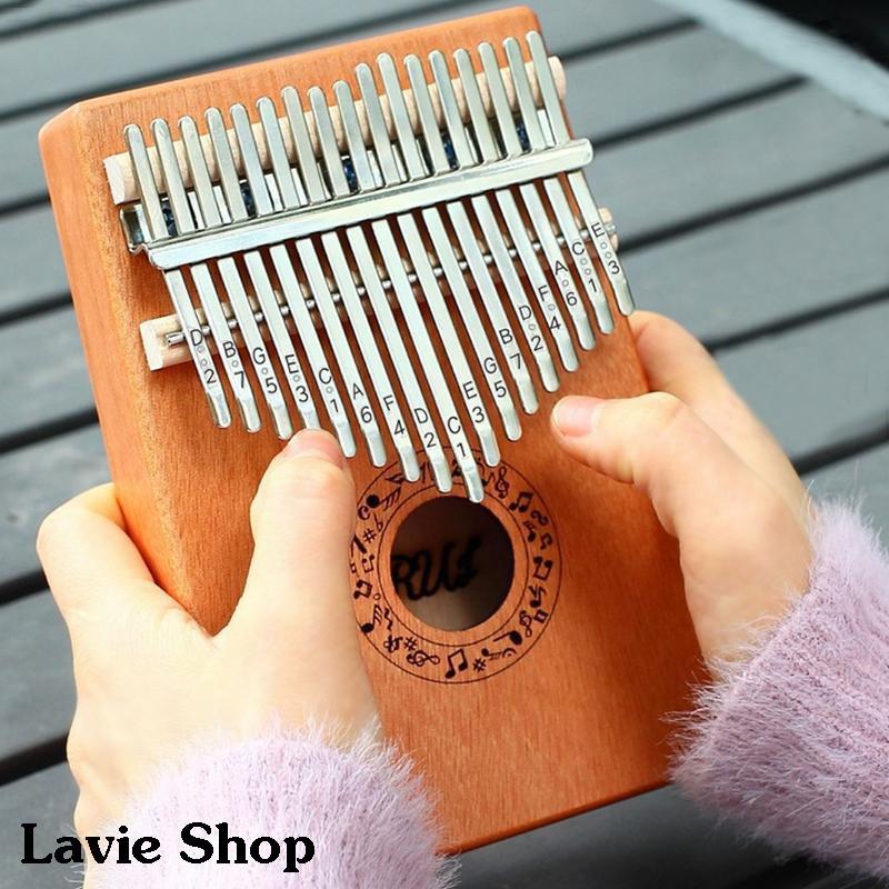 Đàn Kalimba 17 Phím - Đàn Kalimba Thumbs Piano Sử Dụng Ngón Tay TẶNG KÈM Búa Chỉnh Âm, Giấy Dán Nốt, Túi đựng