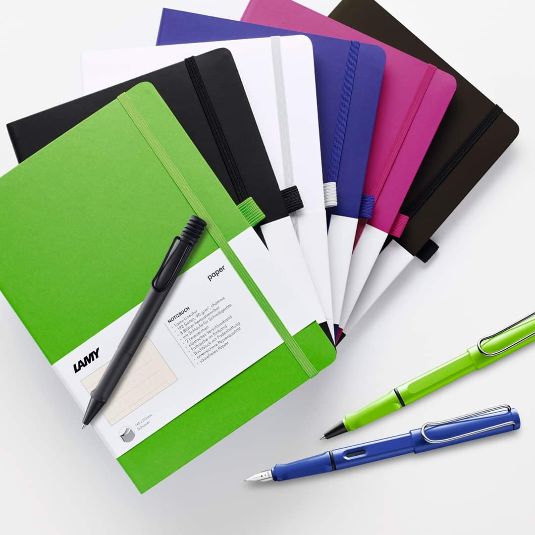 Lamy Notebook A5 Softcover White + Lamy Safari Pink - GSNSa0028