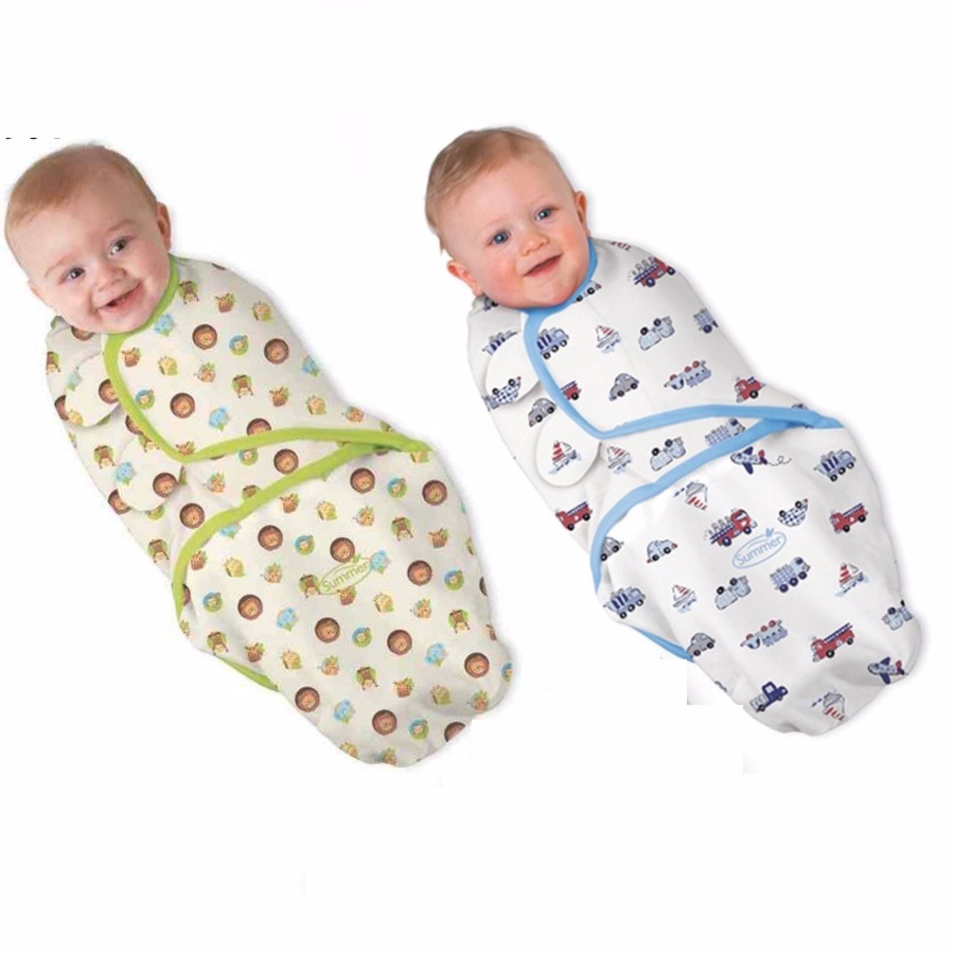 Ủ kén Swaddle 100% cotton xuân hè cho bé yêu