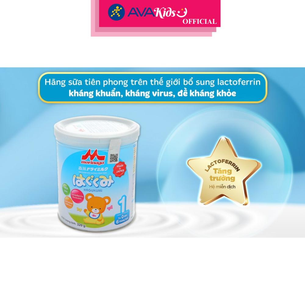 Sữa bột Morinaga Hagukumi số 1 320g (0 - 6 tháng) - Hàng Chính Hãng