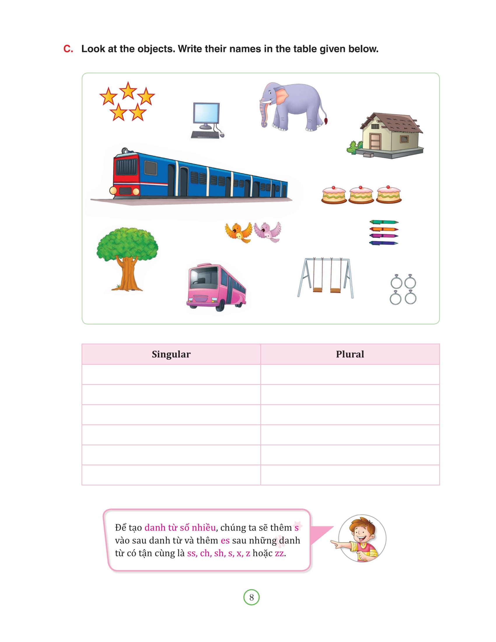 Sách - Bài tập bổ trợ ngữ pháp tiếng anh lớp 3 - VISHV Books