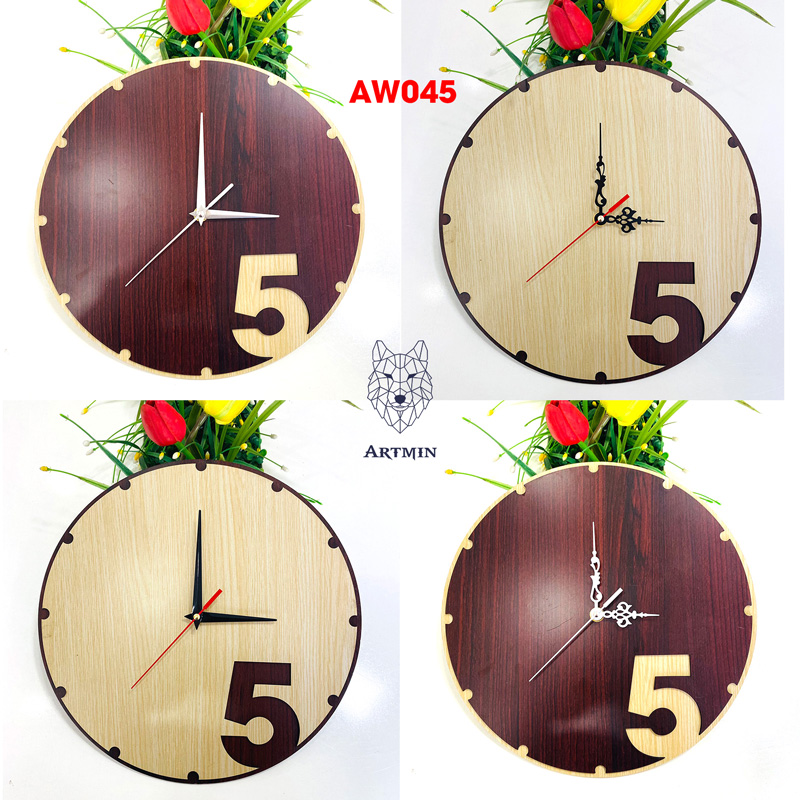 AW045 - Đồng Hồ Gỗ Decor Top Ten 2023 – Đồng Hồ Treo Tường Trang Trí Độc Đáo