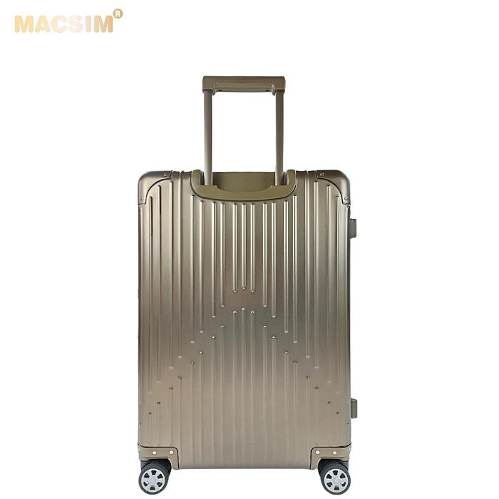 Vali hợp kim nhôm nguyên khối MS1104 Macsim cao cấp màu Ti-gold cỡ 26 inches