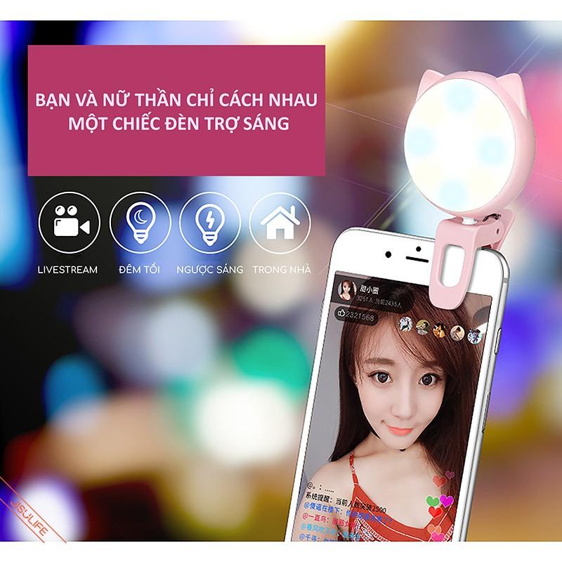 Đèn ánh sáng hỗ trợ chụp ảnh tự sướng selfie BL02 nhỏ nhắn dễ thương