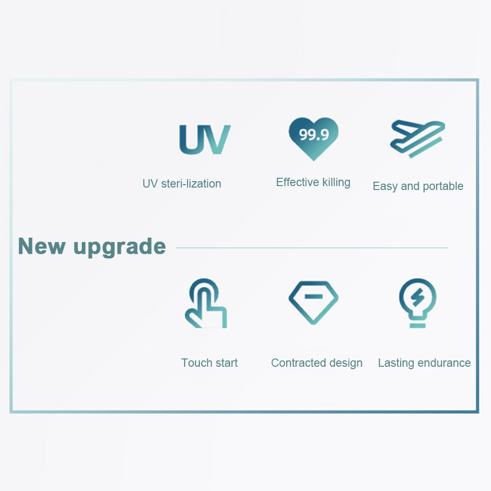 Đèn UV Tia cực tím diệt khuẩn cầm tay  có thể sạc lại Sử dụng trên ô tô nhỏ tại nhà