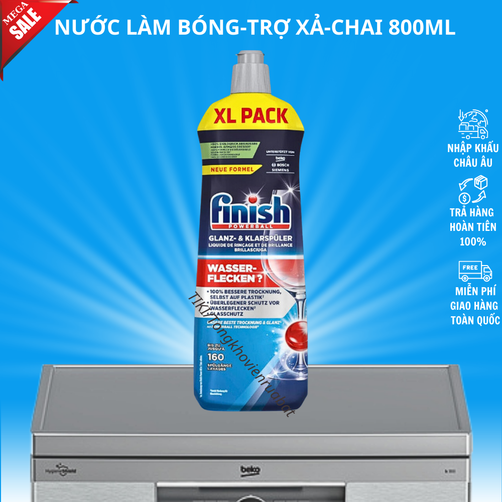 Combo 2 hộp muối rửa bát finish dùng cho máy rửa bát 1,5kg