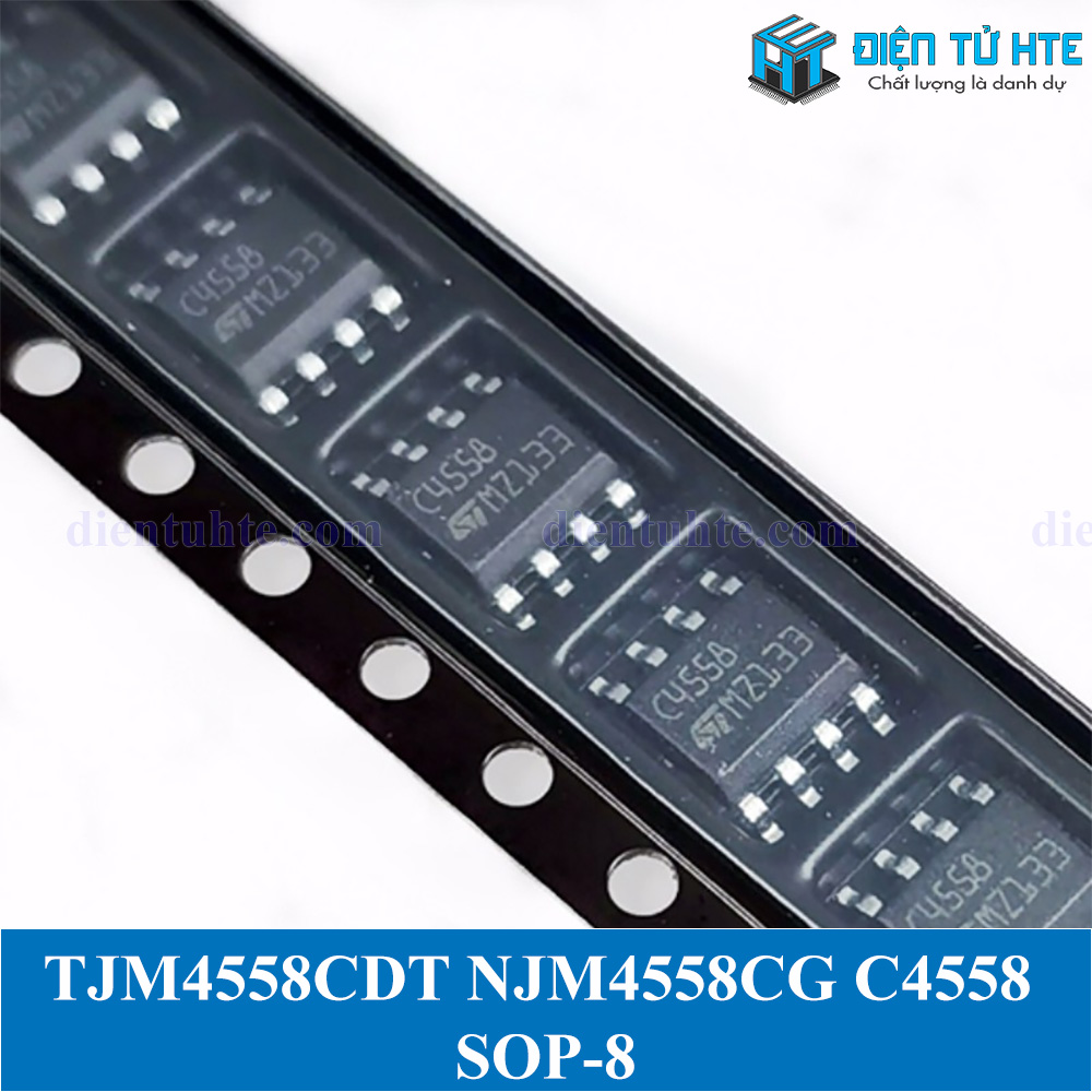 Bộ 2 IC Opamp kép TJM4558CDT NJM4558CG C4558 SOP-8