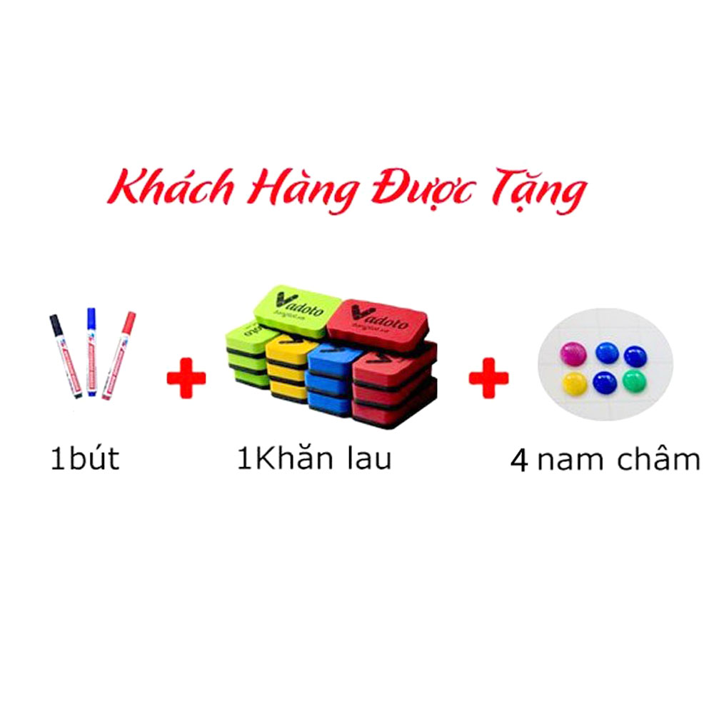 Bảng Từ Trắng Viết Bút Lông Kích Khước 60x80cm KORE- NANOTECH , Bảng Dạy Học Cho Con Ở Nhà, Bảng Trắng Treo Tường