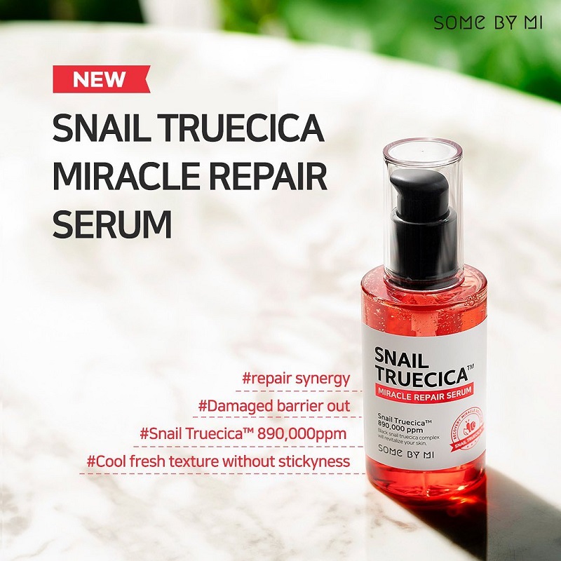 Tinh Chất Dưỡng Phục Hồi, Cải Thiện Vết Thâm, Sẹo, Làm Dịu Da Some By Mi Snail Truecica Miracle Repair Serum 50ml