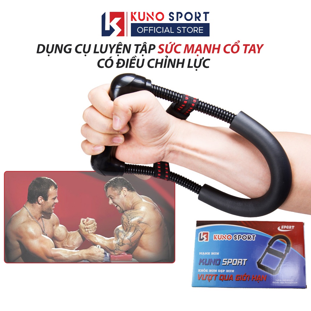 Dụng cụ tập cơ tay chữ U KUNO SPORT tập cơ tay cổ tay loại cao cấp dẻo dễ tập