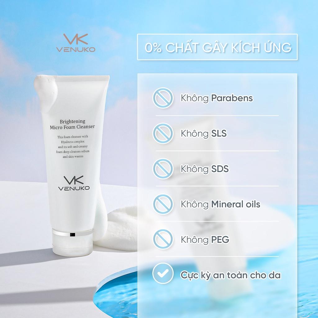Sữa Rửa Mặt Trắng Da Tạo Bọt Venuko