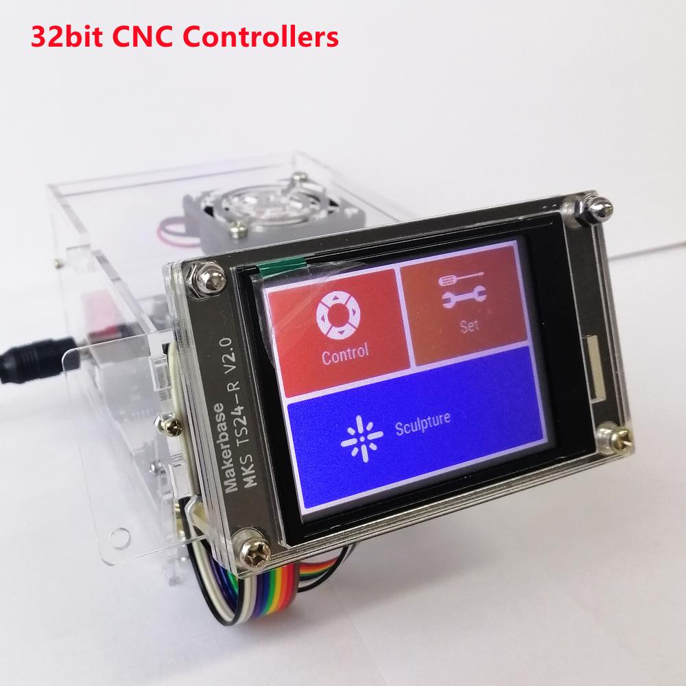 CNC Lá Chắn ESP32 32bit Bộ Điều Khiển MKS DLC32 Acrylic Hộp CNC3020 MAX Linh Kiện Thay Thế 3018 Pro Nhé Màn Hình