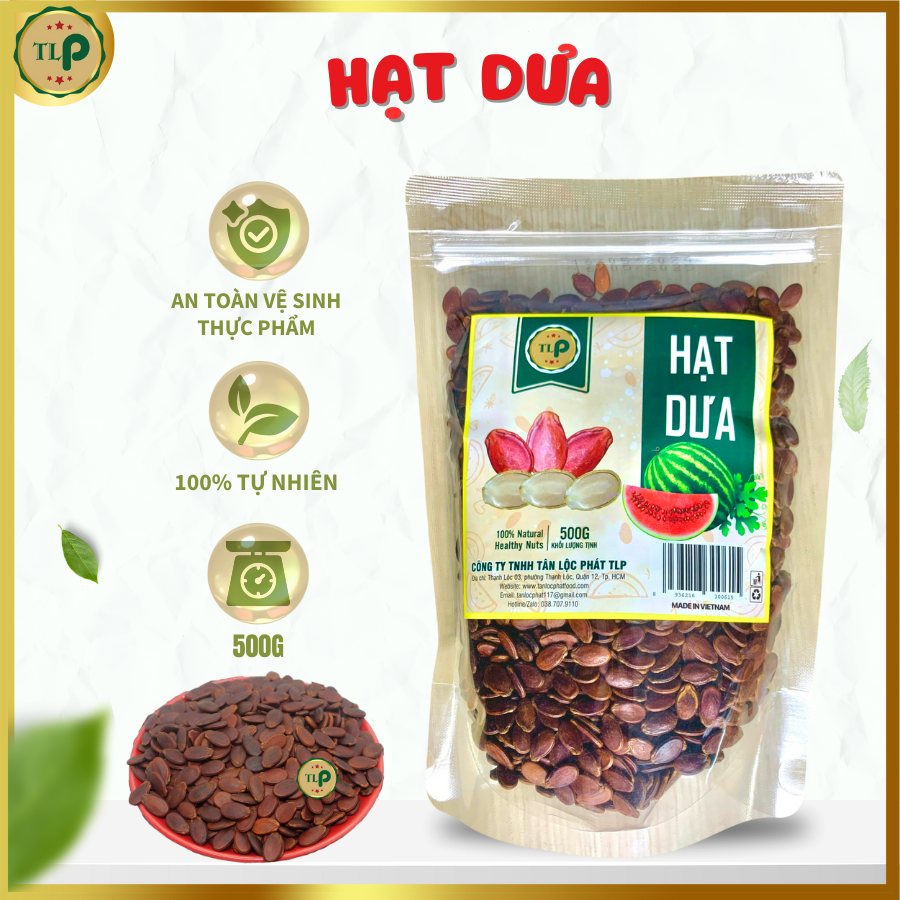 HẠT DƯA TÂN LỘC PHÁT TO BÉO THƠM NGON - BỊCH 500G