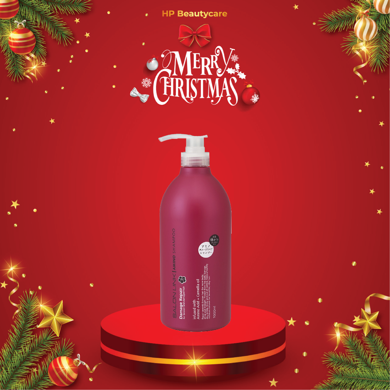 Dầu Gội Đầu Phục Hồi Tóc Hư Tổn Chiết Xuất Hoa Trà Salon Link Amino Shampoo
