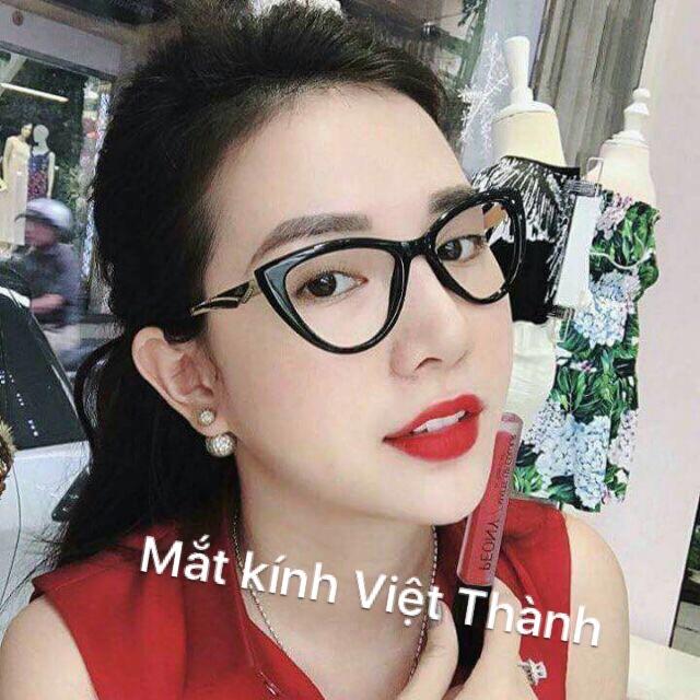 mắt Kính mắt mèo gọng kính giả cận cat eye viễn loạn tặng hộp kính xinh G905