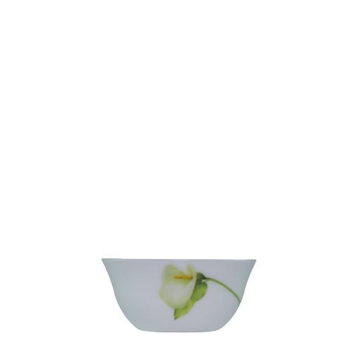Bộ 6 chén cơm thủy tinh Ấn Độ hoa Loa kèn, hoa văn sang trọng, thuỷ tinh sáng bóng