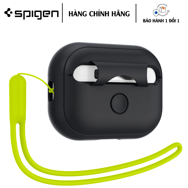 ỐP LƯNG DÀNH CHO AIRPOD PRO 2 SILICON FIT SPIGEN chống trầy xước, chống vân tay - Hàng Chính Hãng