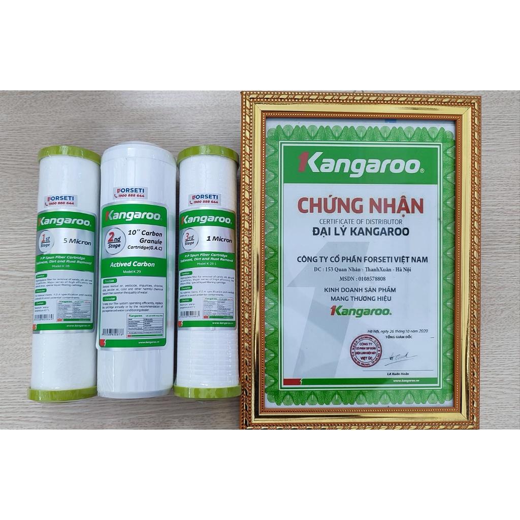 Trọn bộ 9 lõi lọc nước Kangaroo hàng chính hãng dùng cho máy lọc nước Kangaroo KGRP12