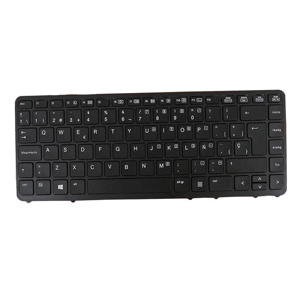 Replacement Laptop Keyboard Spanish for HP Elitebook 840 G2 850 G2 w/ Black
