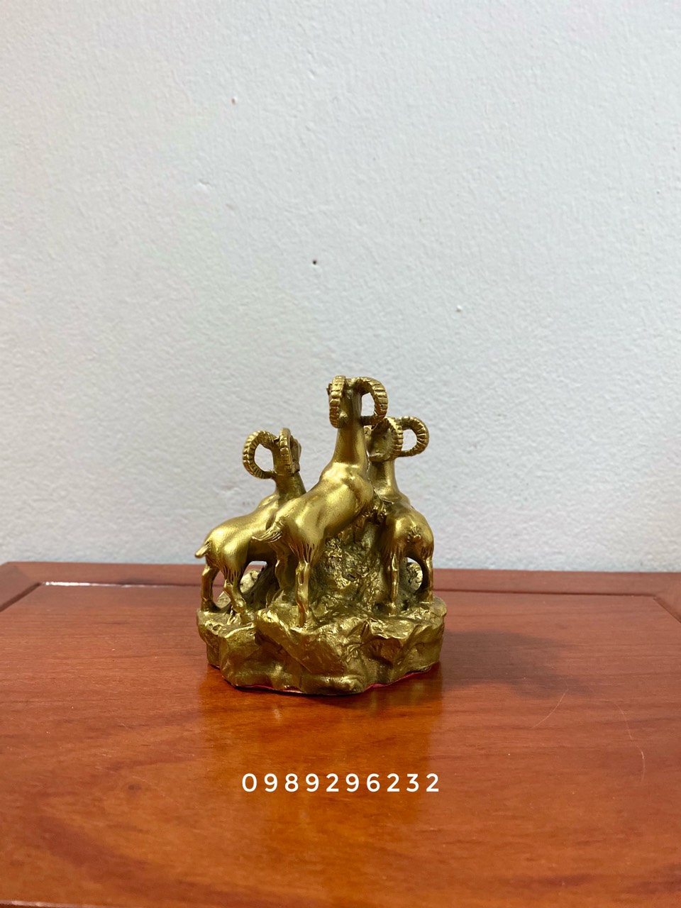 Tượng Dê tam dương cỡ nhỏ bằng đồng