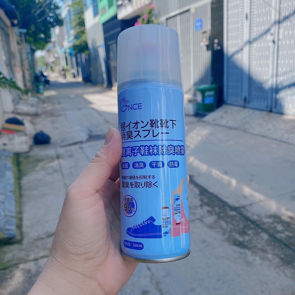 Bình xịt giày dép, Chai xịt hôi chân khử mùi giày công nghệ Nano Bạc