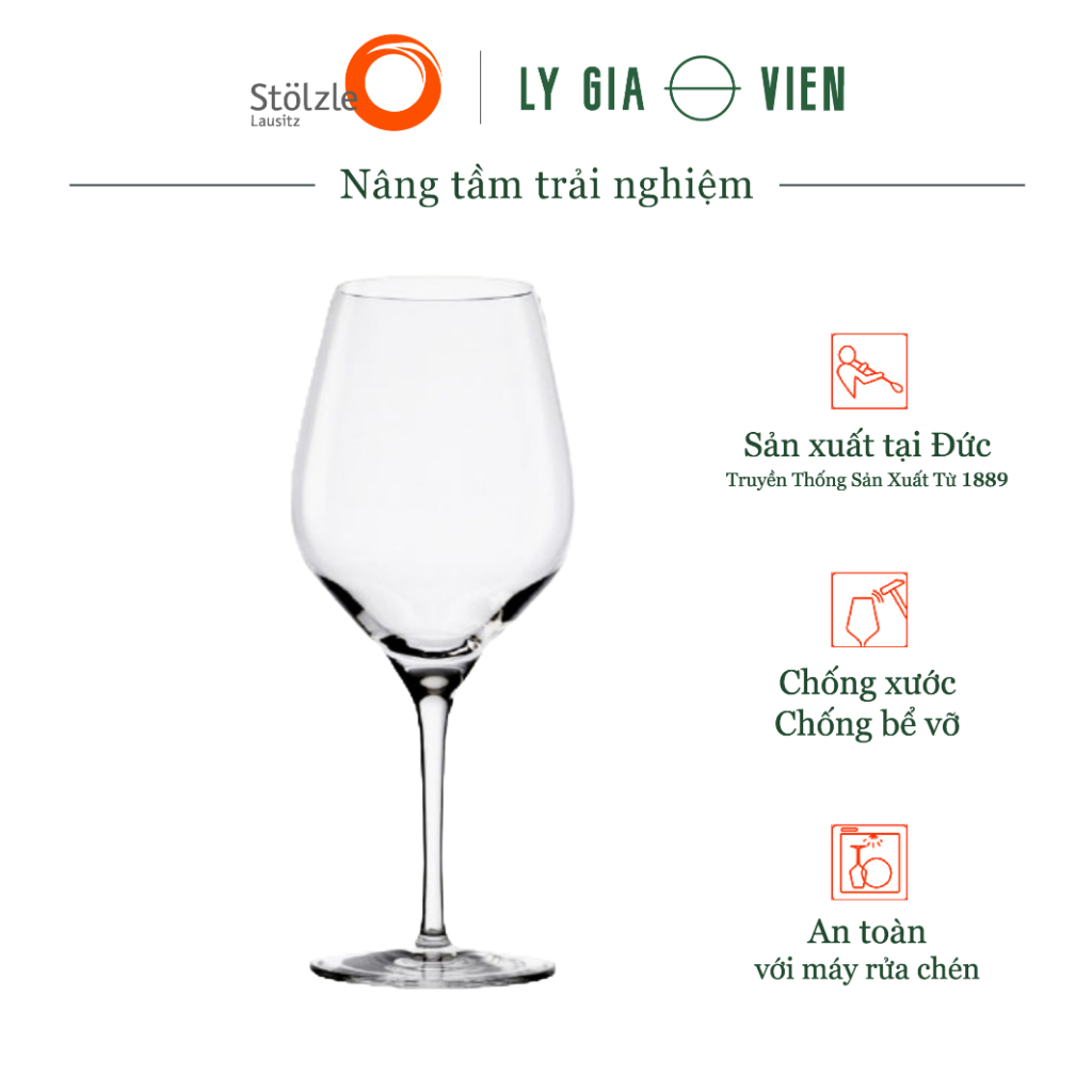 Ly Vang Đỏ Stoelzle Exquisit Red Wine Glass 480ml - Hình Dáng Cổ ...