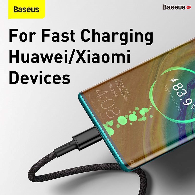 Cáp sạc nhanh siêu bền C to C Baseus High Density Braided PD 100W (5A/20V, E-marker Chip, Type C to Type C Fast Charging Data Cable) - Hàng chính hãng