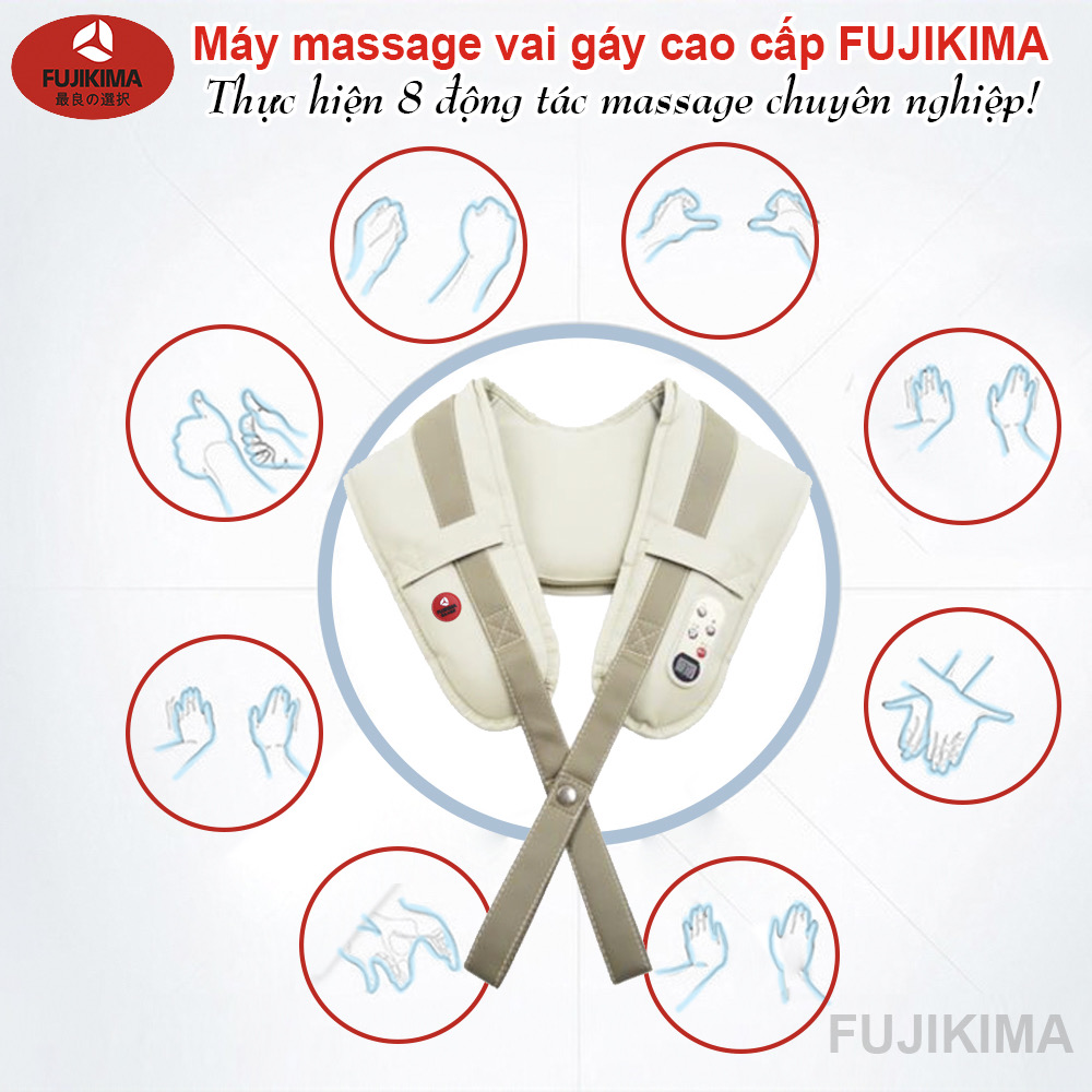 Gối Massage Hồng Ngoại Cao Cấp FUJIKIMA FJ-488K CHÍNH HÃNG