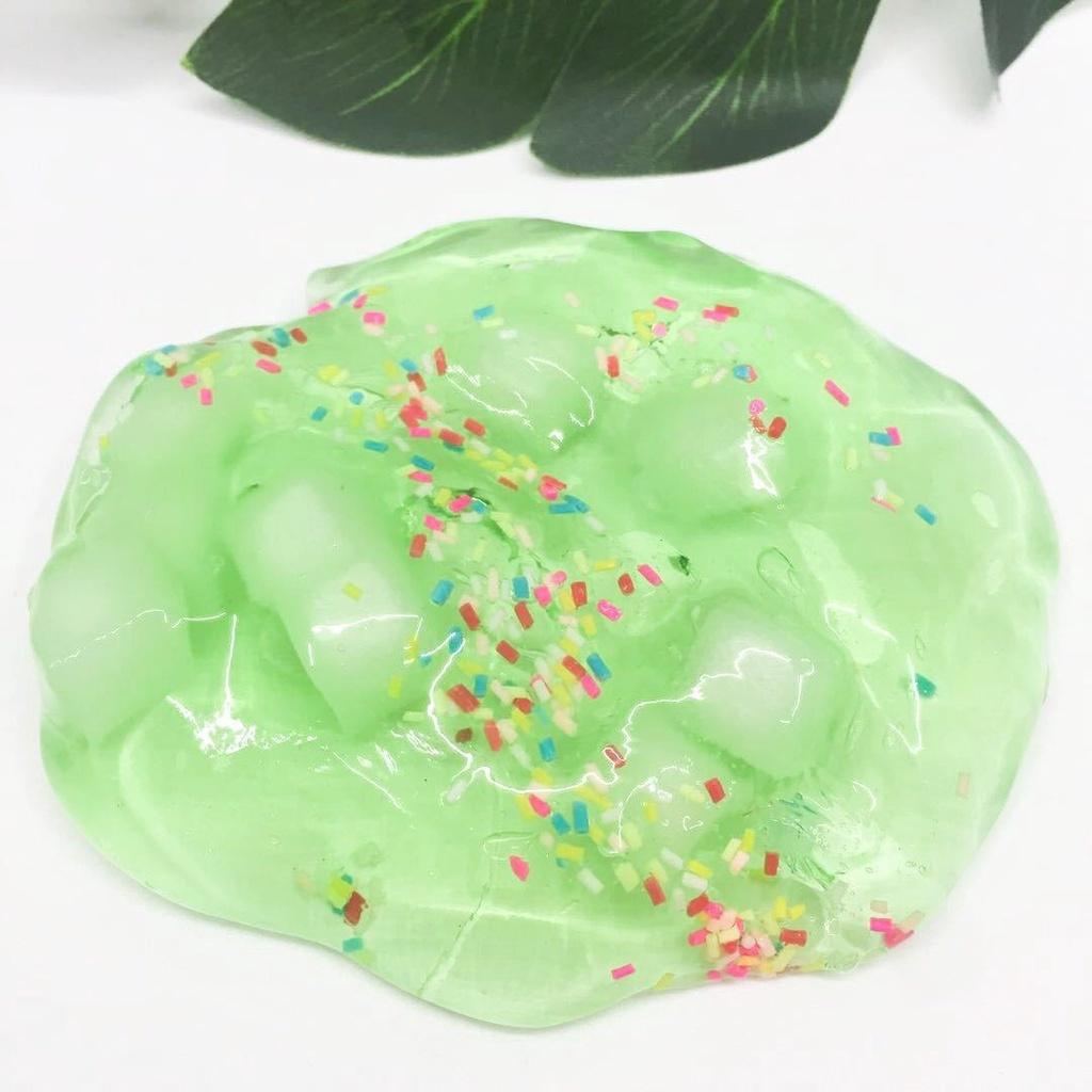 Slime thạch xốp dẻo bóng mịn thơm 9 màu cực đẹp Đồ chơi hũ slam chất nhờn ma quái squishy