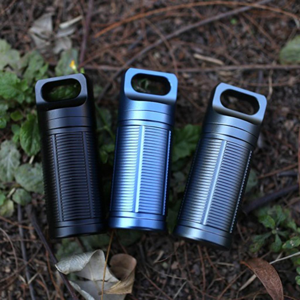 3 Pieces Waterproof Pill Box Cases Bottle Holder for Outdoor Travel Camping Emergency Pills Organizer