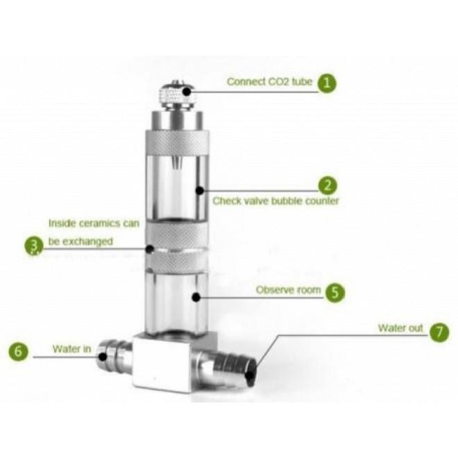 Trộn CO2 chữ T cho bể Thủy sinh