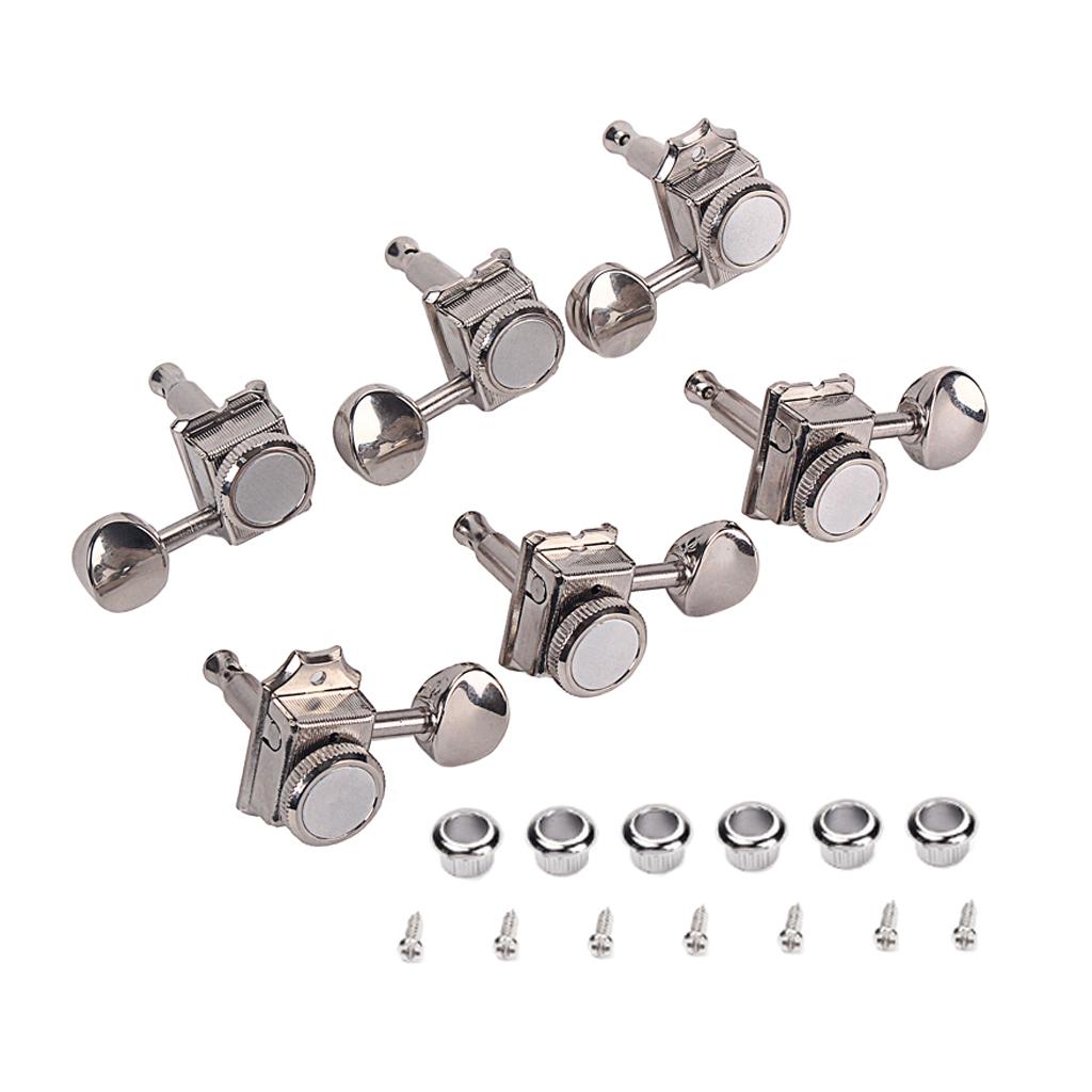 Set of 6 Guitar Tuners Tuning Pegs 6R with Lock for Vintage Style ST TL Electric Guitar Parts
