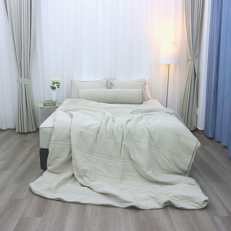 Chăn bốn mùa Micro Modal Xám nhạt K-Bedding KMMS201 200*220cm