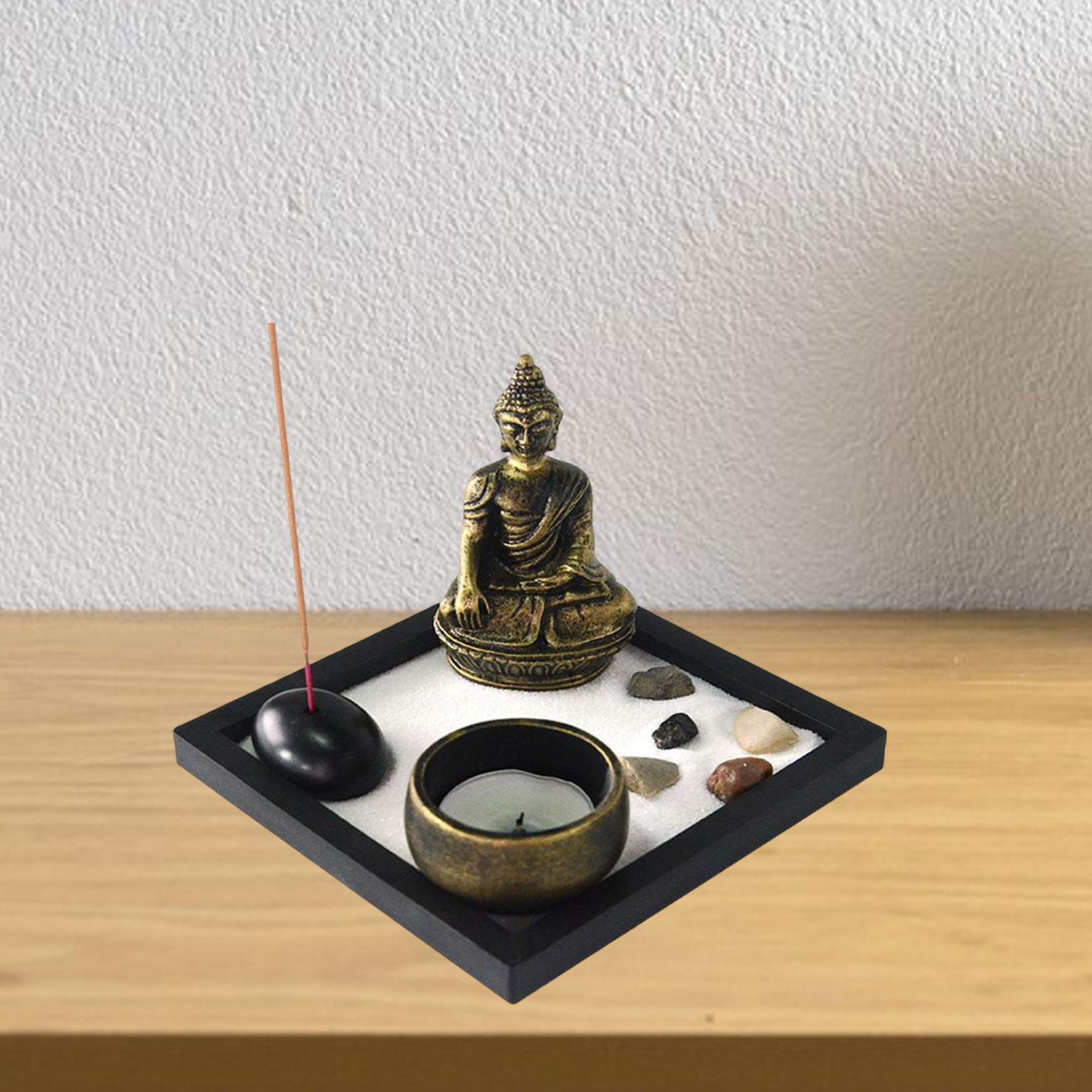 Buddha Sand Desktop Garden Sandbox Feng Shui for Office