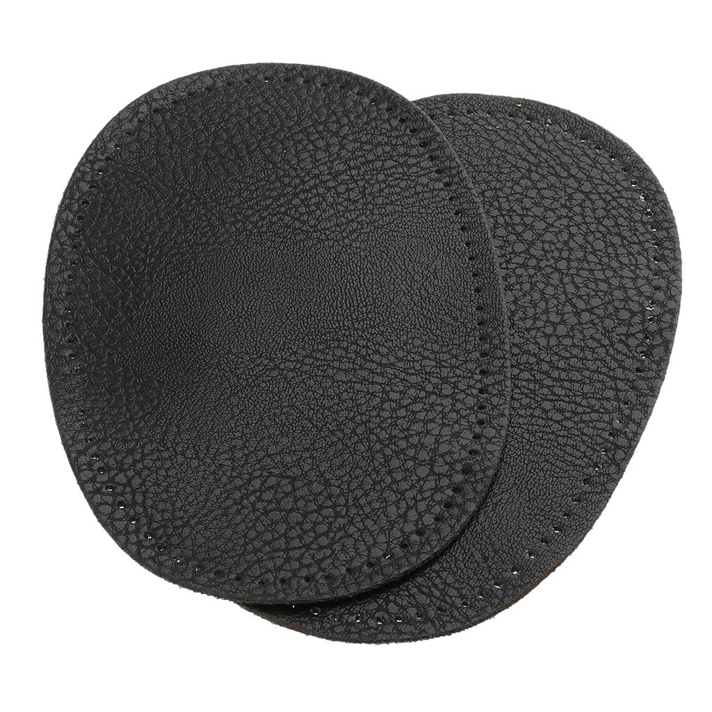 4 Đôi Các Loại Da Hình Bầu Dục May Trên Khuỷu Tay Đầu Gối Miếng Dán 14X9 Cm