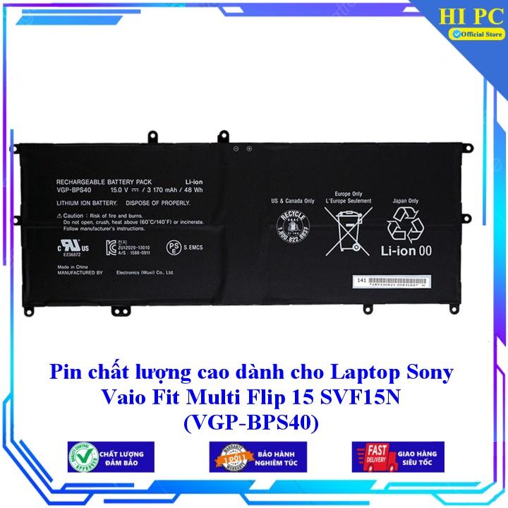 Pin chất lượng cao dành cho Laptop Sony Vaio Fit Multi Flip 15 SVF15N VGP-BPS40 - Hàng Nhập Khẩu