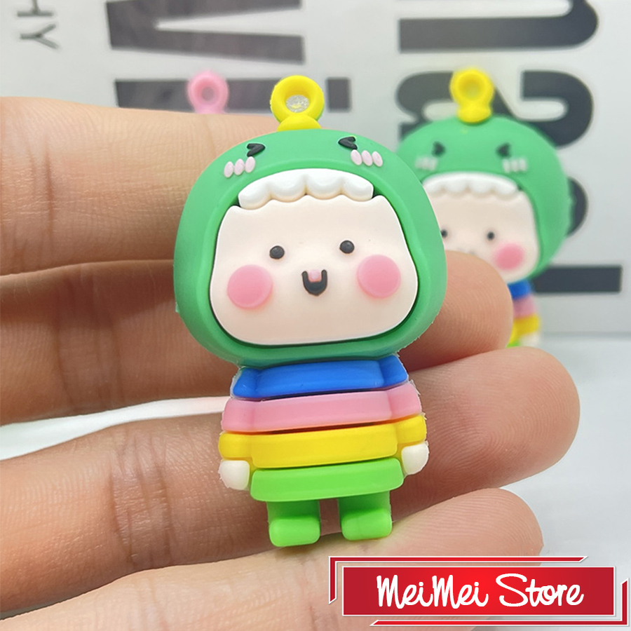 Móc khóa gấu bông, Móc khóa xe máy hình con vật cute, cực đáng yêu