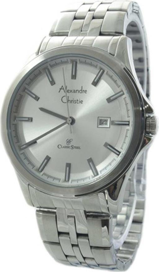 Đồng Hồ Nam Kim Loại Alexandre Christie 8402MDBSSSL - Bạc