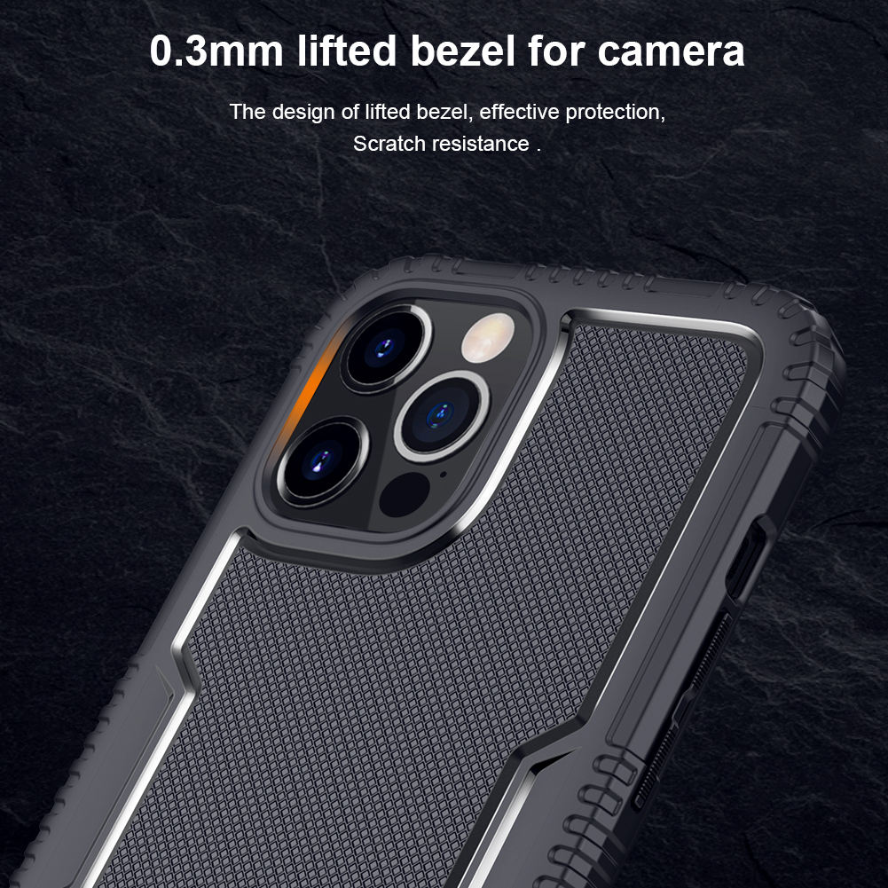 Ốp lưng chống sốc tản nhiệt hiệu Nillkin RIICH TPU cho iPhone 12 / iPhone 12 Pro / iPhone 12 Pro Max hỗ trợ tản nhiệt cho điện thoại, trang bị khả năng chống sốc cực tốt - Hàng chính hãng