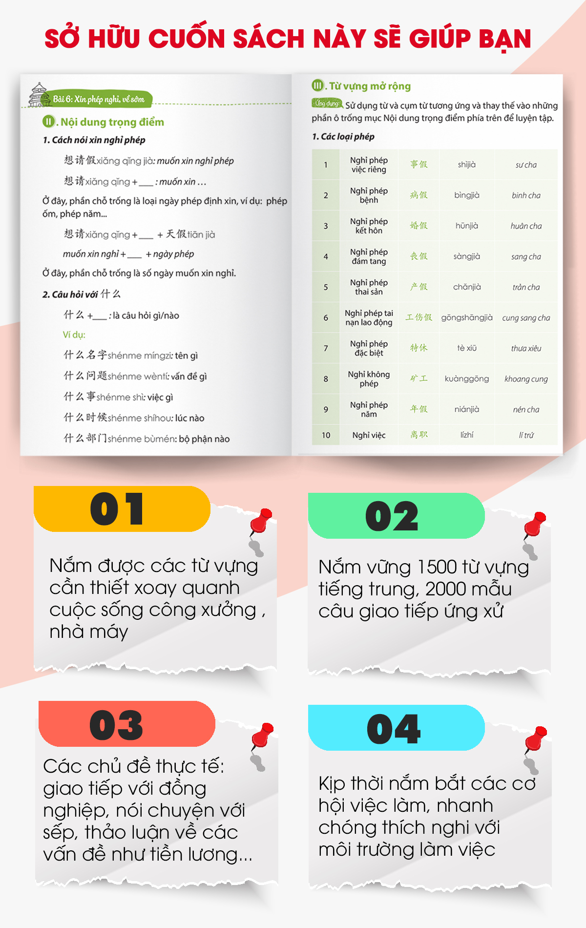 Sách Tự Học Tiếng Trung Cấp Tốc Trong Công Xưởng Nhà Máy - Kèm App Online - ảnh 9