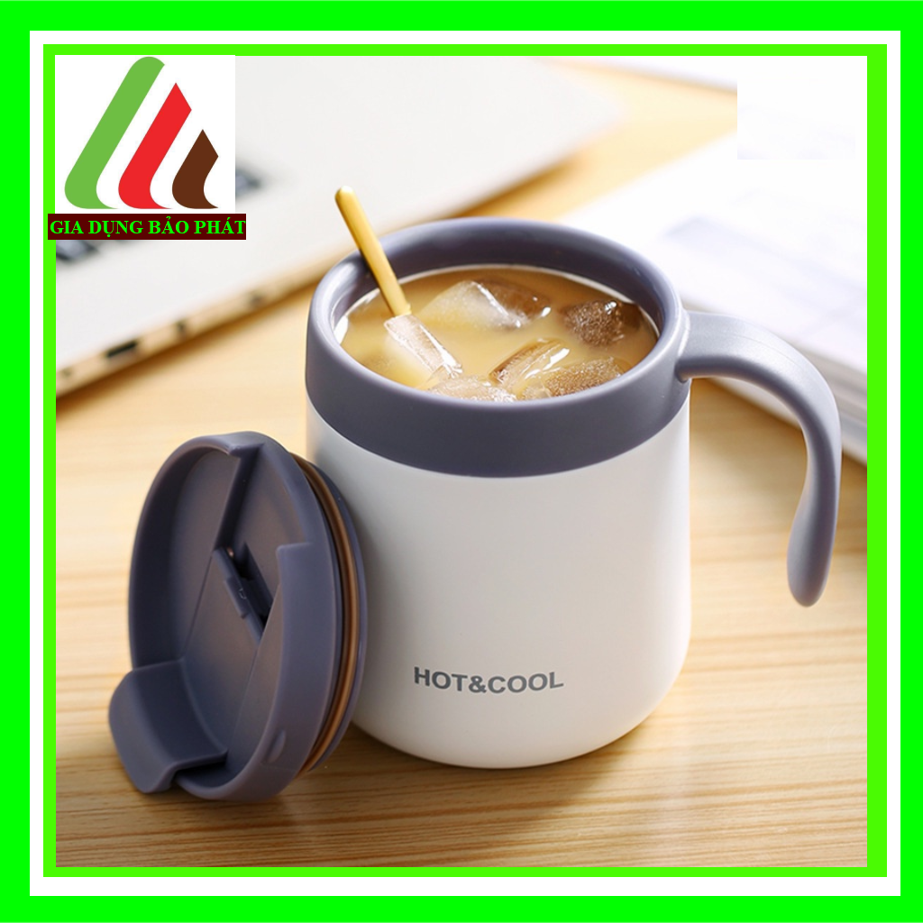 Ca giữ nhiệt inox sus 304 cao cấp hot&cool giữ nhiệt nóng lạnh trà cà phê nước ép 300ml 500ml