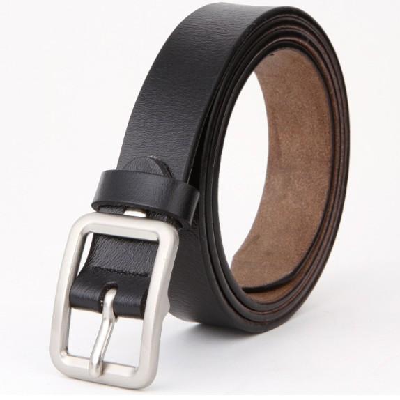 Dây lưng nữ, da thật, khóa vuông, bản nhỏ 2,3cm