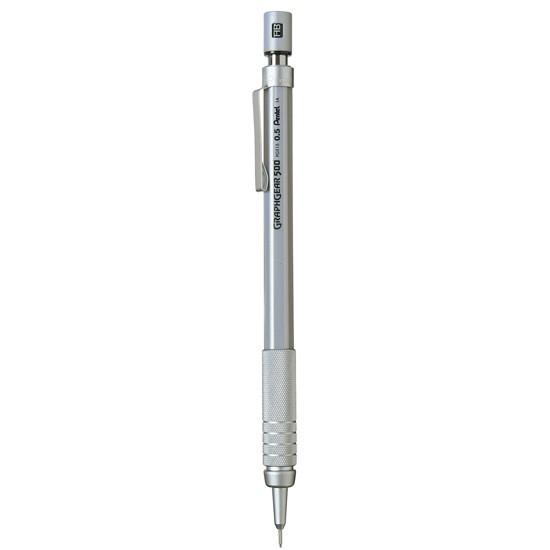 Bút chì kỹ thuật thân kim loại Pentel Graphgear500 PG515 Mechanical Pencil for Draft 0.5mm