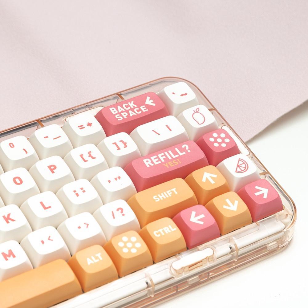 132 phím Mango Keycaps XDA Profile trái cây mùa hè Phim hoạt hình trái cây PBT DYE SUB Bàn phím cơ Keycap
