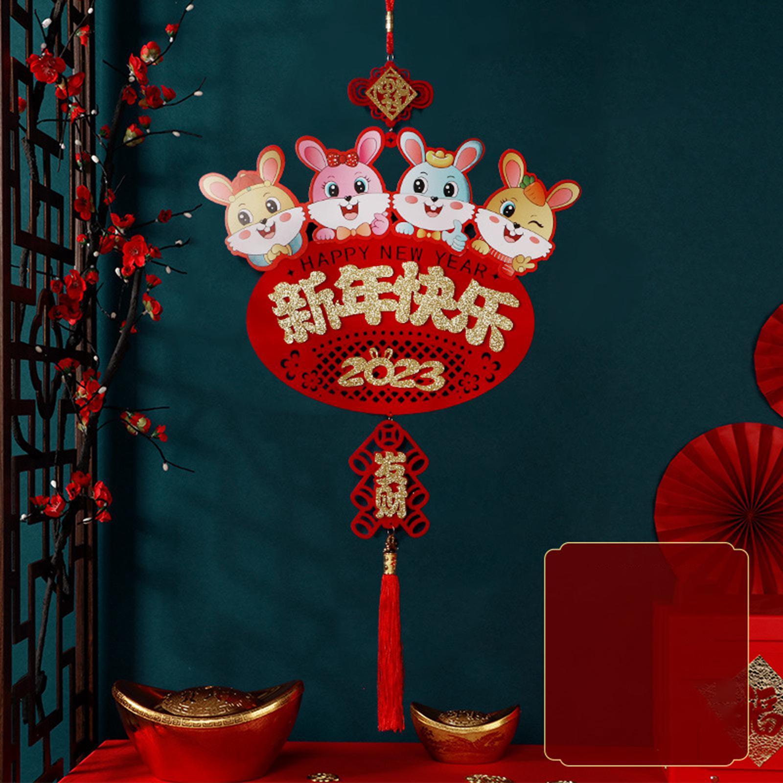 Spring Festival Decor Wall Hanging Pendant Chinese New Year Decorations for Celebration Souvenir