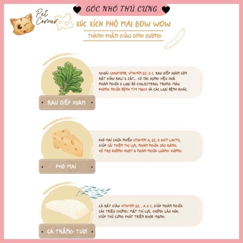 Xúc xích phomai Bowwow - Xúc xích cho chó vị phô mai