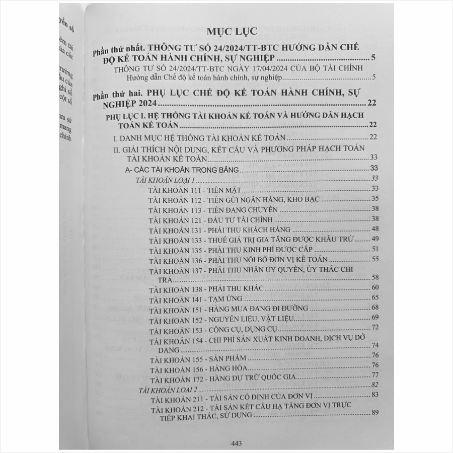 Sách Chế Độ Kế Toán Hành Chính Sự Nghiệp theo Thông tư 24/2024/TT-BTC (V2416D)